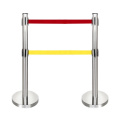 Double Belt Retractable Barrier Road Block Barriers,  Safe Isolation Barrier/